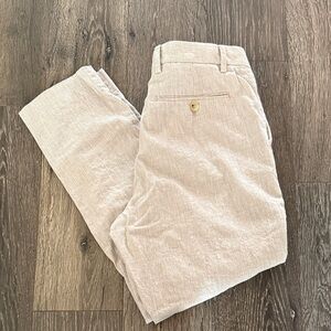 Banana Republic Tailored Linen Blend Khaki Dress Pants 31x30